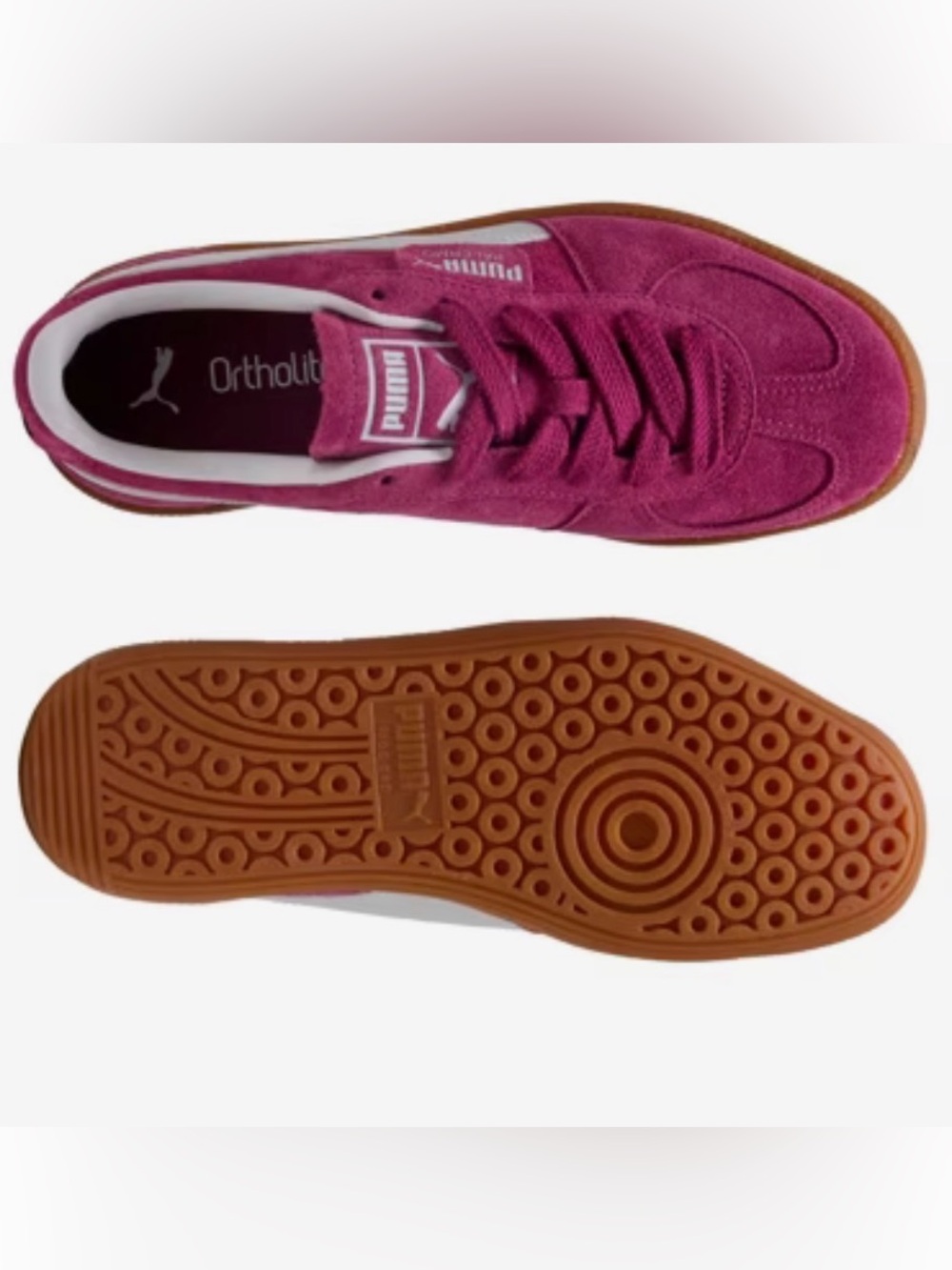 Puma Suede Sneaker - Raspberry with Gum Sole